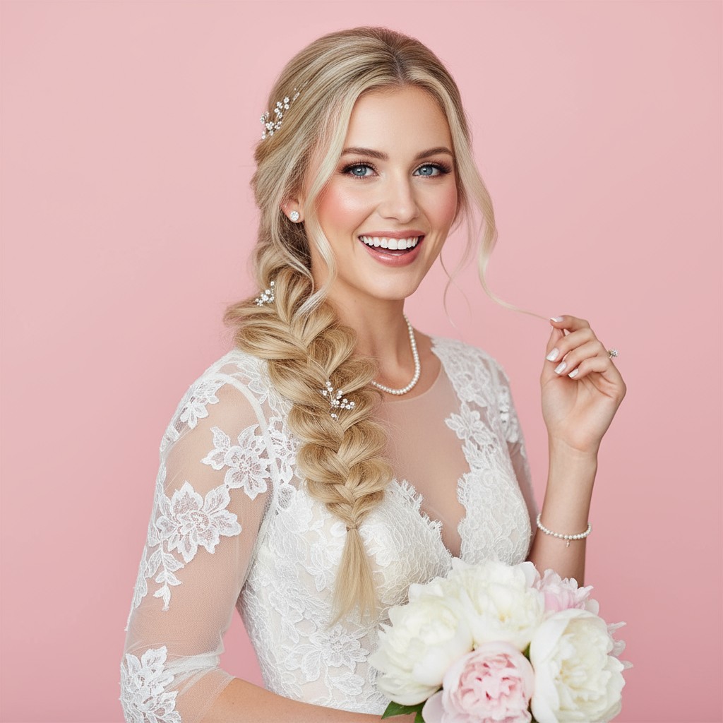 Mermaid Braid Wedding Hair Ideas